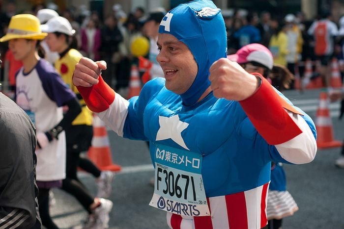 Costumes at the 2011 Tokyo Marathon, Japan