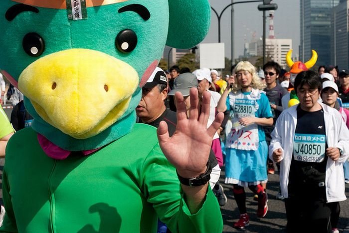 Costumes at the 2011 Tokyo Marathon, Japan