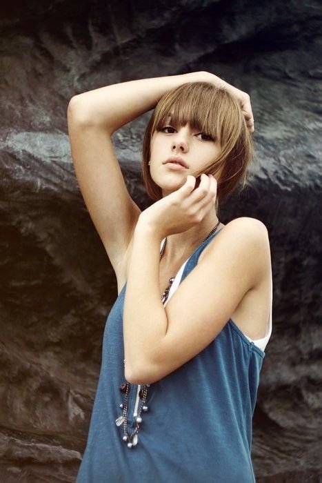 glamour girl with an alluring beauty