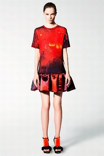 Outer space motif dress by Christopher Kane