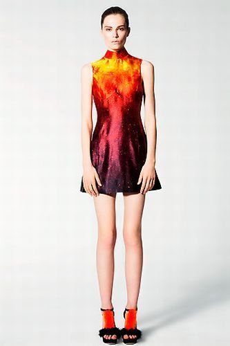 Outer space motif dress by Christopher Kane