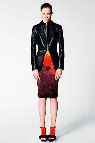 Outer space motif dress by Christopher Kane