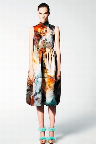 Outer space motif dress by Christopher Kane