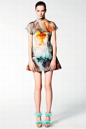 Outer space motif dress by Christopher Kane