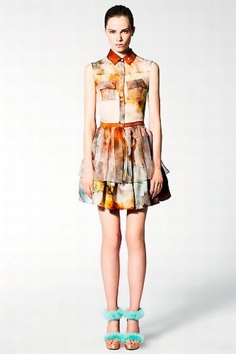 Outer space motif dress by Christopher Kane