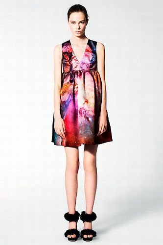 Outer space motif dress by Christopher Kane