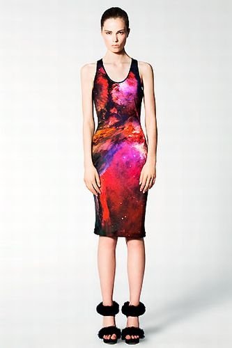 Outer space motif dress by Christopher Kane