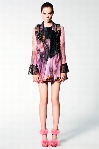 Outer space motif dress by Christopher Kane