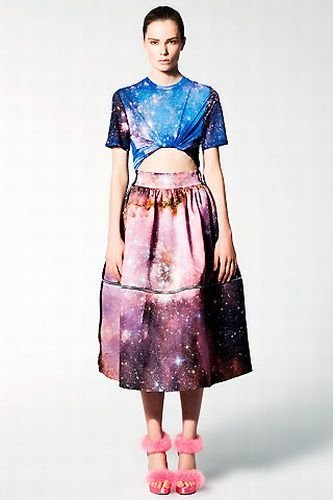 Outer space motif dress by Christopher Kane