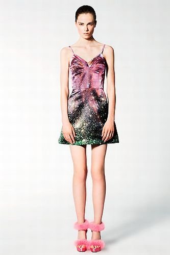 Outer space motif dress by Christopher Kane