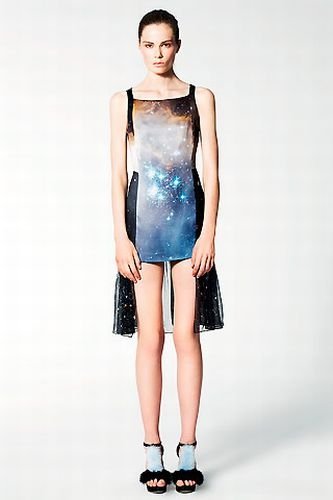 Outer space motif dress by Christopher Kane