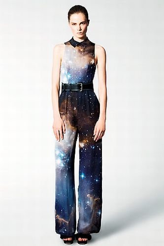 Outer space motif dress by Christopher Kane