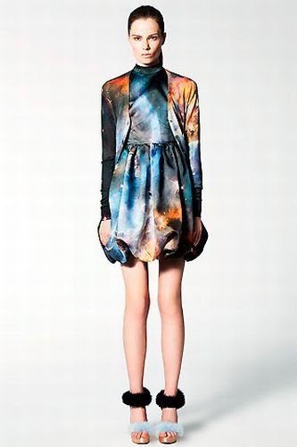 Outer space motif dress by Christopher Kane