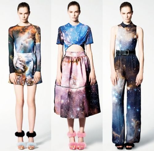 Outer space motif dress by Christopher Kane