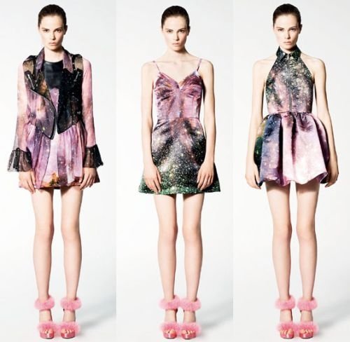 Outer space motif dress by Christopher Kane