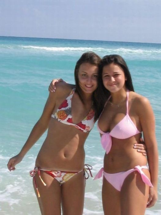 young summer and bikini beach girls