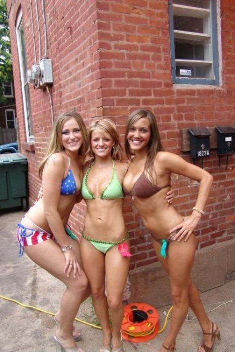 young summer and bikini beach girls