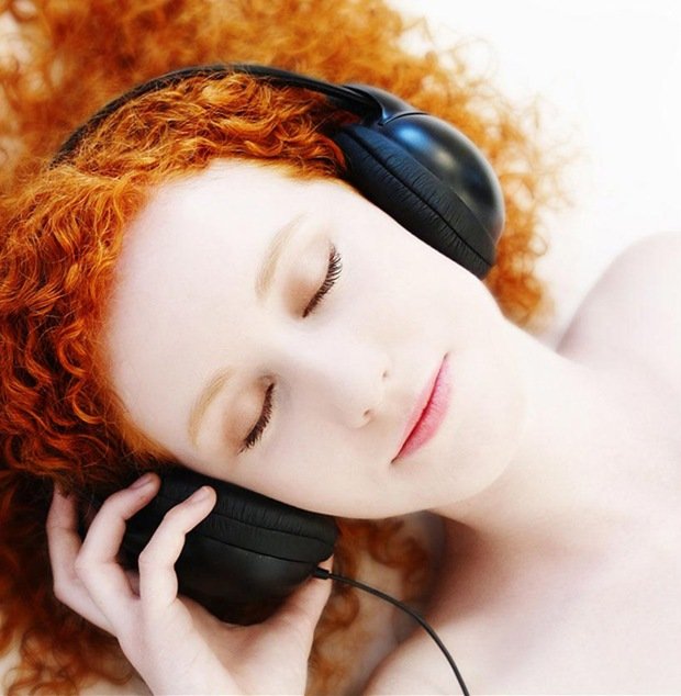 young red haired girl portrait