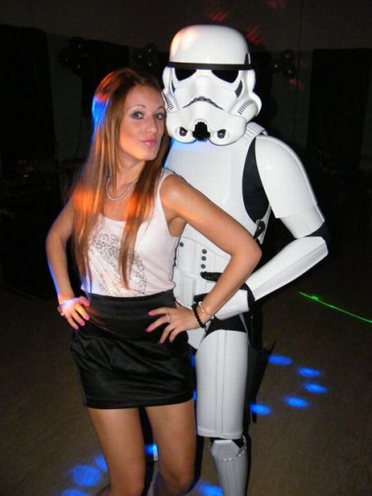 girls with star wars universe imperial stormtroopers