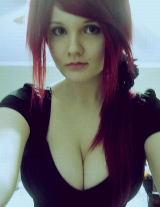 breasts cleavage girl