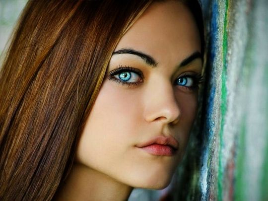 girl with blue eyes