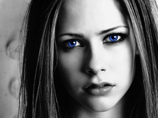 girl with blue eyes