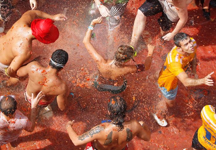 La Tomatina 2011, Buñol, Valencia, Spain