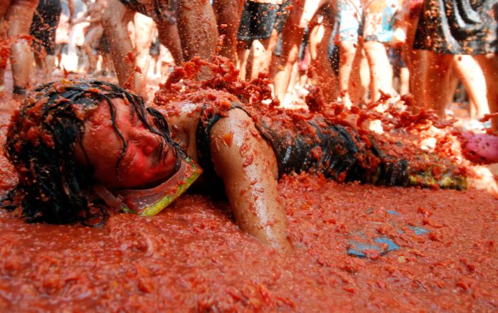 La Tomatina 2011, Buñol, Valencia, Spain