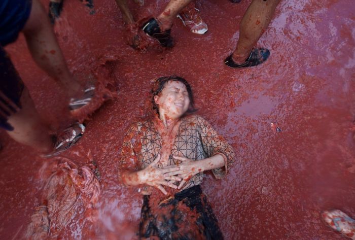 La Tomatina 2011, Buñol, Valencia, Spain