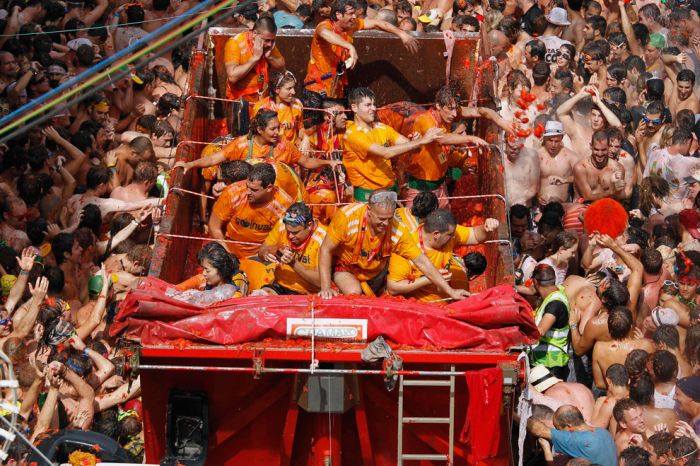 La Tomatina 2011, Buñol, Valencia, Spain