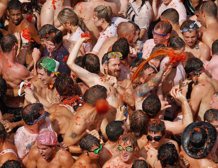 La Tomatina 2011, Buñol, Valencia, Spain