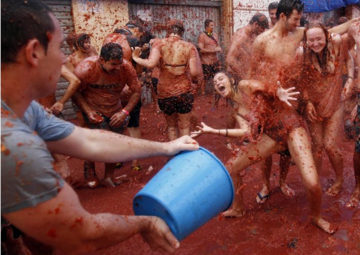 La Tomatina 2011, Buñol, Valencia, Spain