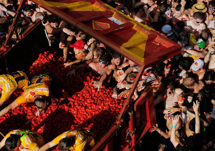 La Tomatina 2011, Buñol, Valencia, Spain