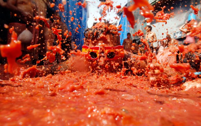 La Tomatina 2011, Buñol, Valencia, Spain