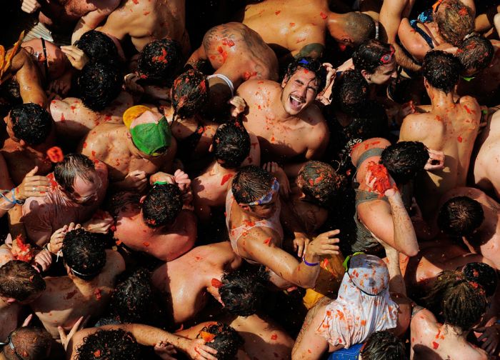 La Tomatina 2011, Buñol, Valencia, Spain