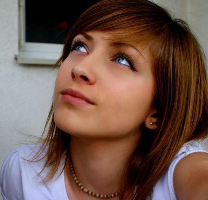 young red haired girl portrait