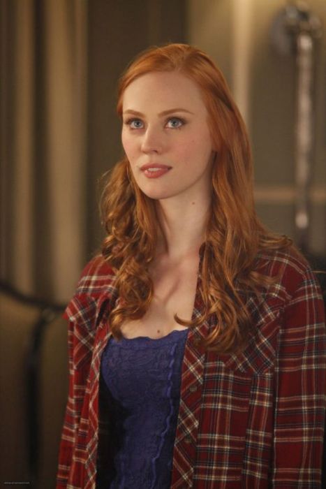 young red haired girl portrait