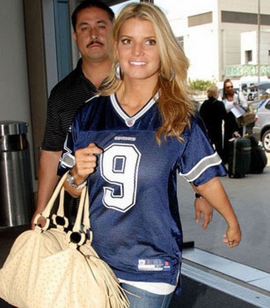 young college girl wearing sport jersey