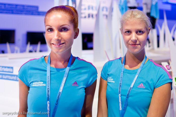 IFA trade show girls, Berlin, Germany