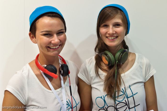 IFA trade show girls, Berlin, Germany