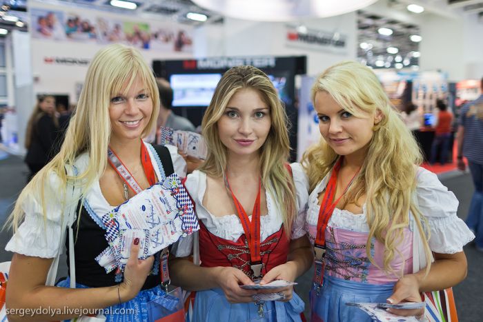 IFA trade show girls, Berlin, Germany