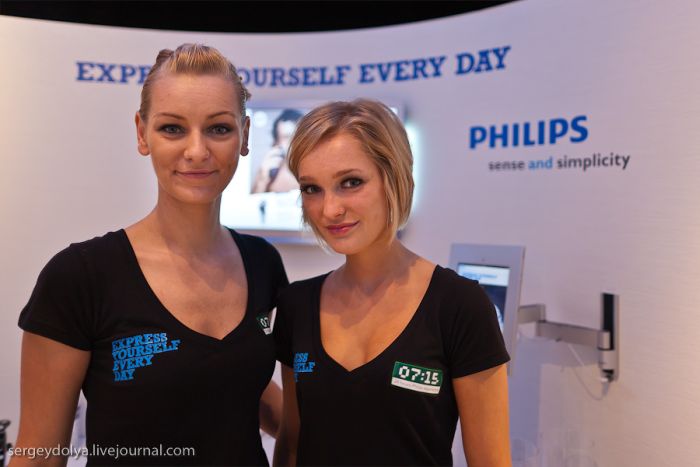 IFA trade show girls, Berlin, Germany