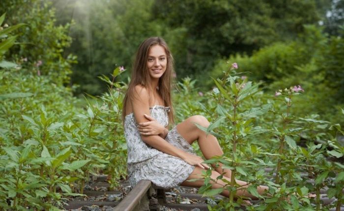 girl in the nature