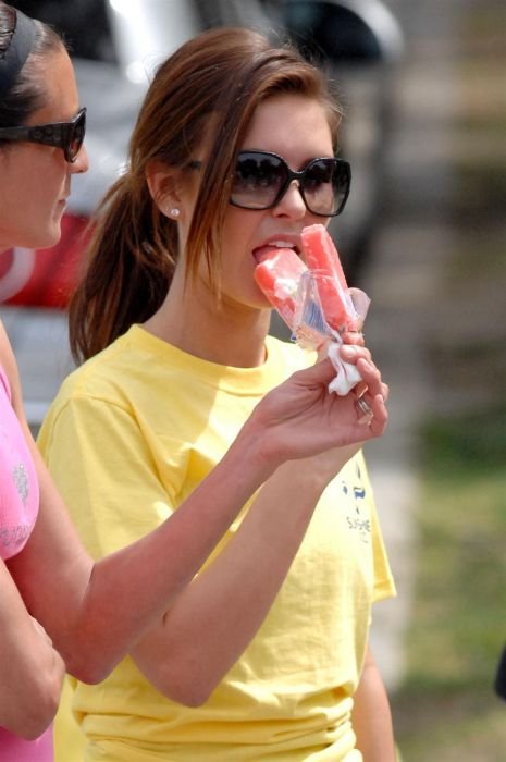 girl with ice cream