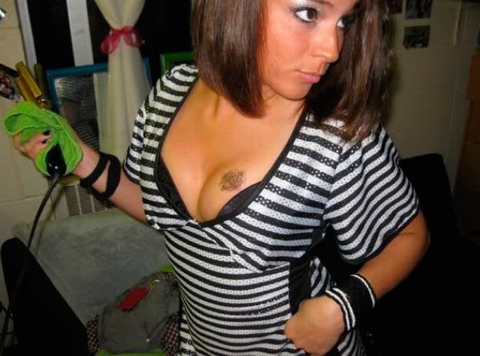 breasts cleavage girl