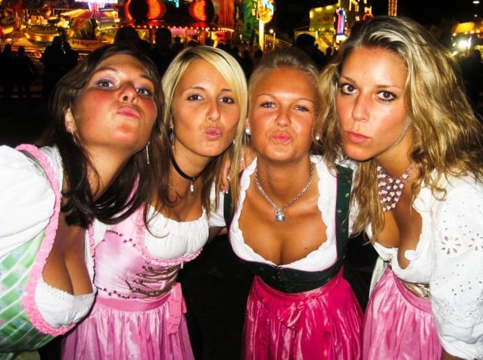 Oktoberfest 2011 girls, Munich, Germany