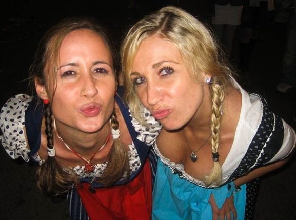 Oktoberfest 2011 girls, Munich, Germany