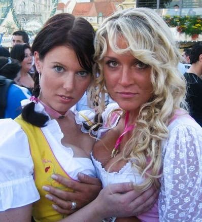 Oktoberfest 2011 girls, Munich, Germany