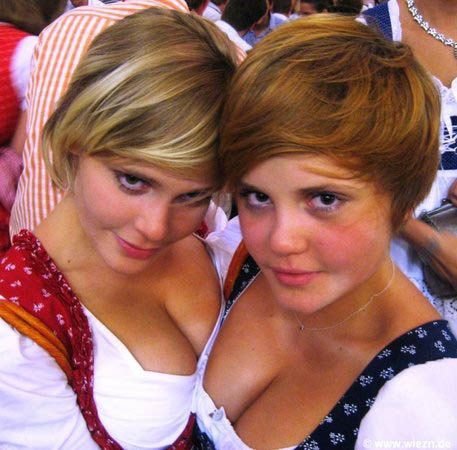 Oktoberfest 2011 girls, Munich, Germany