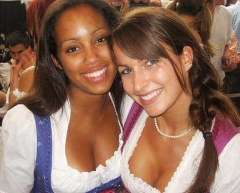 Oktoberfest 2011 girls, Munich, Germany